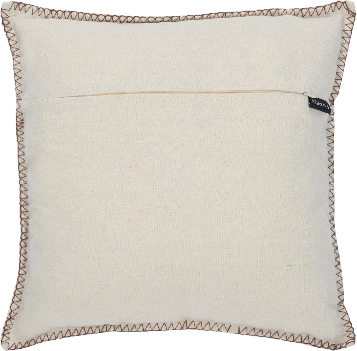 SAFAVIEH Home - Della Natural Color Seashell Nautical Coastal 18-Inch Decorative Pillow (PLS7018A-1818)