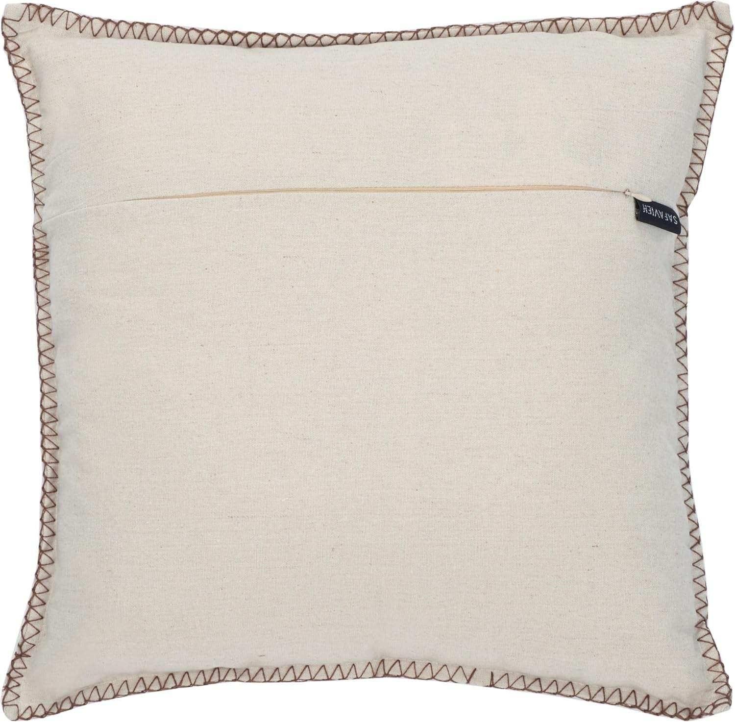 SAFAVIEH Home - Della Natural Color Seashell Nautical Coastal 18-Inch Decorative Pillow (PLS7018A-1818)