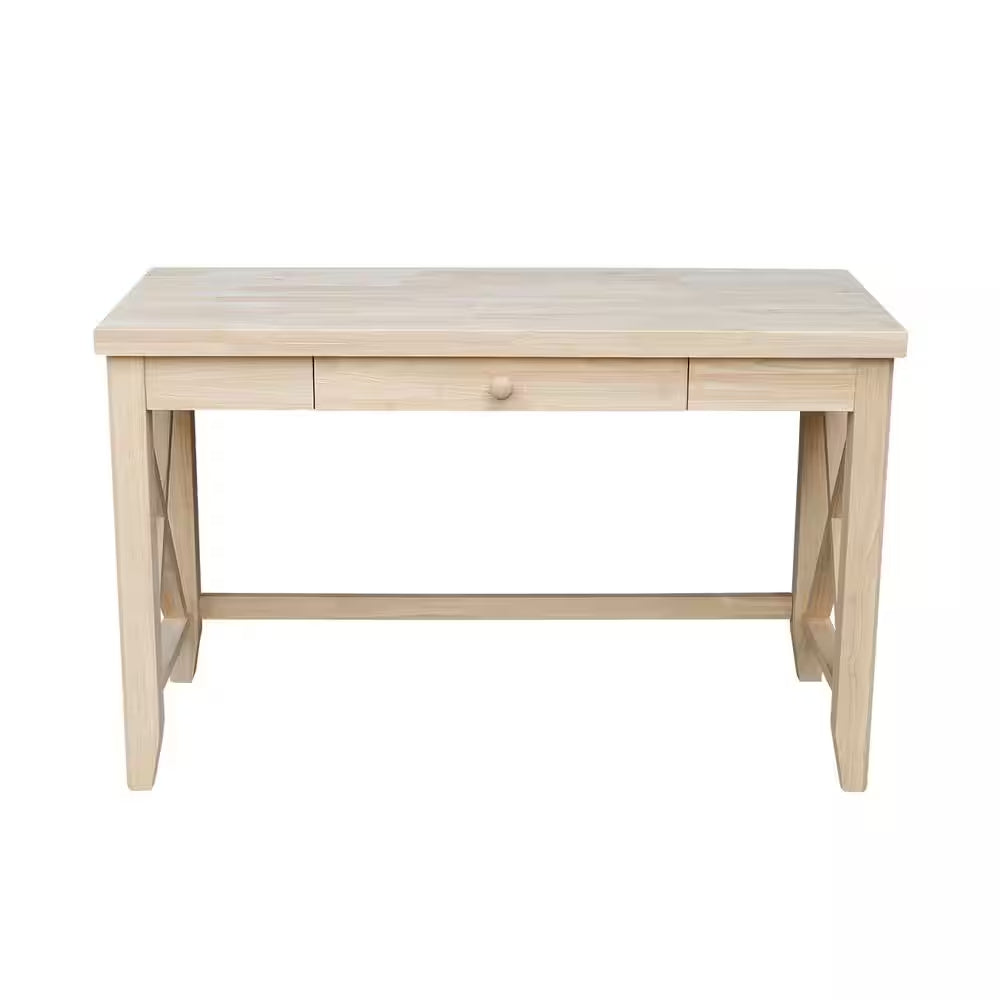 Unfinished Solid Wood 48 In. W Hampton Writing Desk