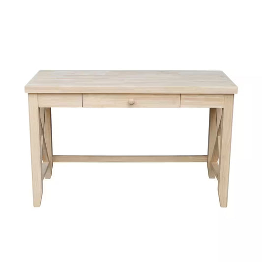 Unfinished Solid Wood 48 In. W Hampton Writing Desk