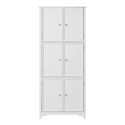 Bradstone White 6 Door Storage Cabinet