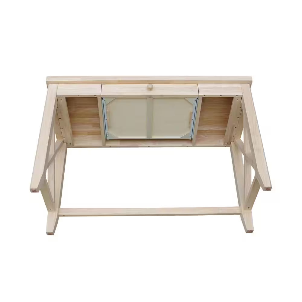 Unfinished Solid Wood 48 In. W Hampton Writing Desk