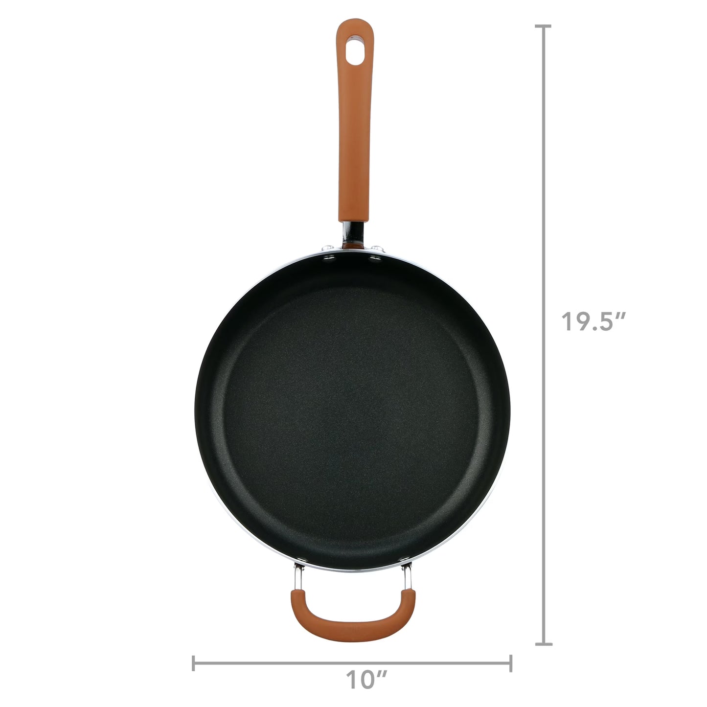 17 Piece Non-Stick Cookware Set, Pots & Pans with Foldable Knob, Space Saving, Stackable, Nylon Tools Set, Induction Base, Brown
