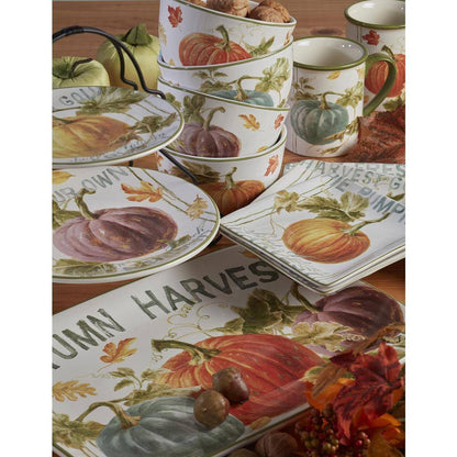 Autumn Harvest 5.25 In. 16 Oz. Multicolored Earthenware Mug (Set of 4)