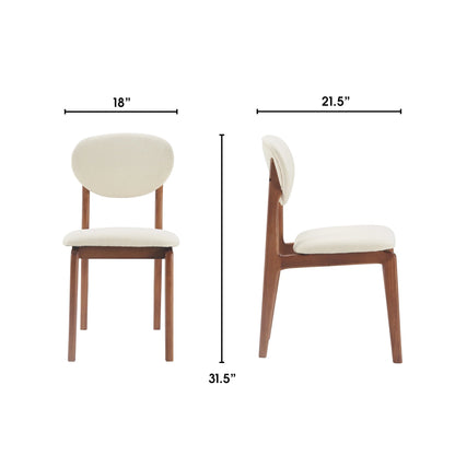 Coralie Dining Chair Set of 2 Buttercream