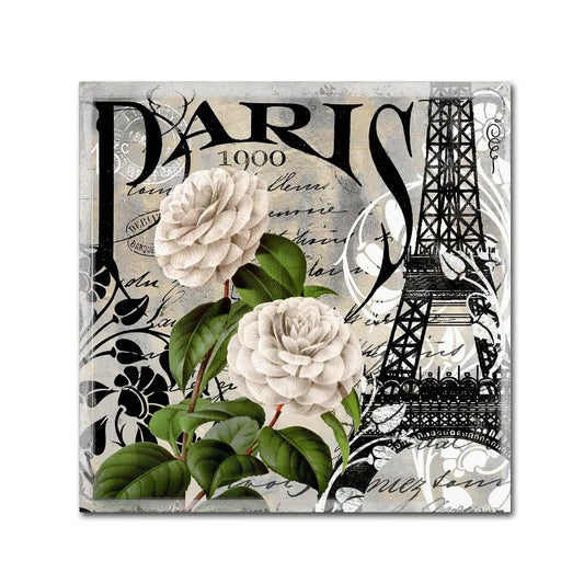 14 In. X 14 In. "Paris Blanc II" by Color Bakery Printed Canvas Wall Art