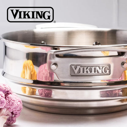Viking Pots and Pans Set Non Stick,12 Piece Hard Anodized Kitchen Cookware with Glass Lids, Black