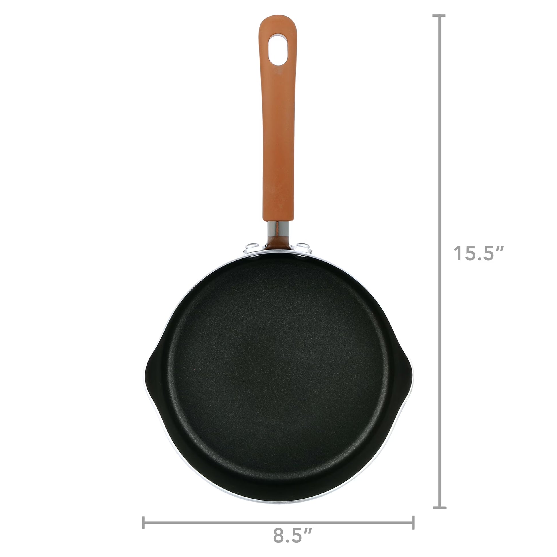 17 Piece Non-Stick Cookware Set, Pots & Pans with Foldable Knob, Space Saving, Stackable, Nylon Tools Set, Induction Base, Brown
