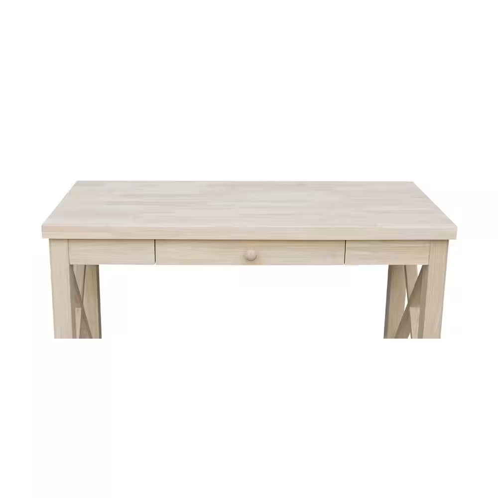 Unfinished Solid Wood 48 In. W Hampton Writing Desk