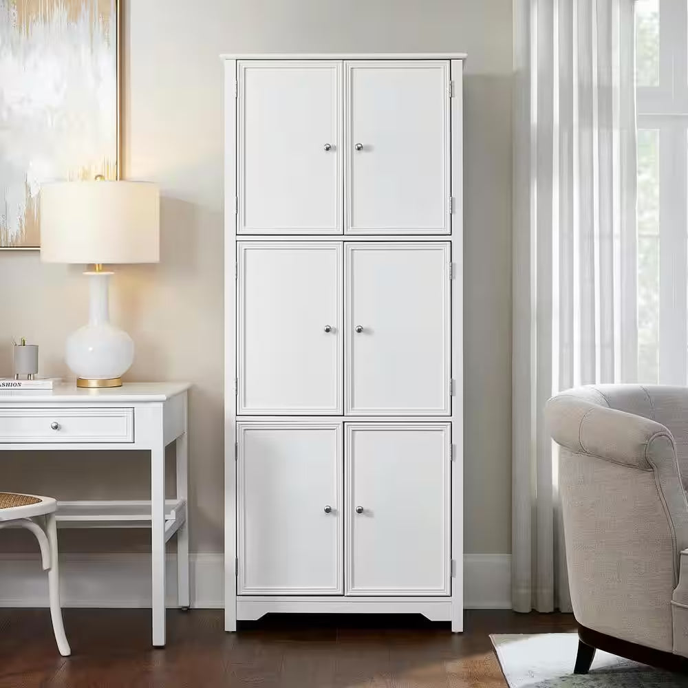 Bradstone White 6 Door Storage Cabinet
