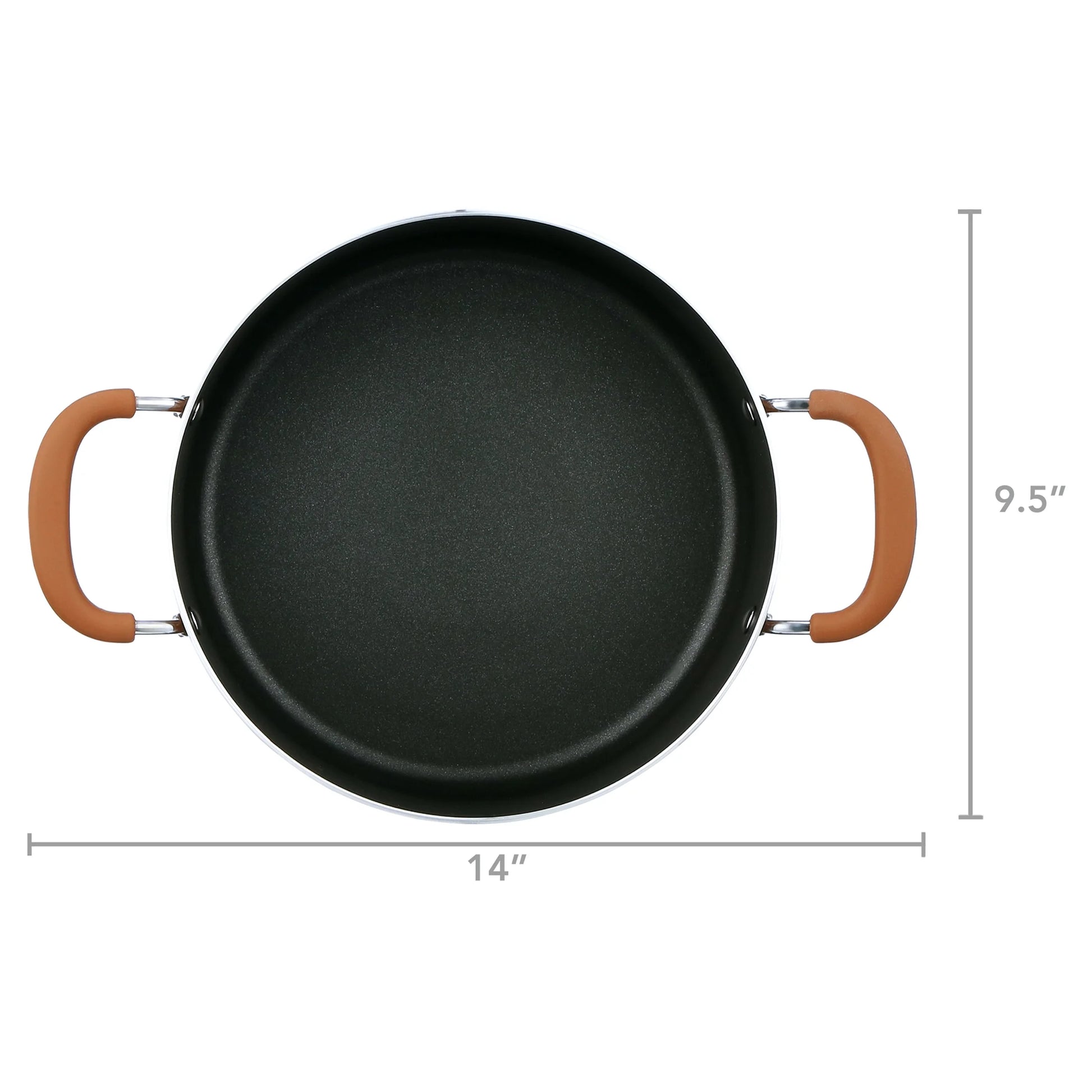 17 Piece Non-Stick Cookware Set, Pots & Pans with Foldable Knob, Space Saving, Stackable, Nylon Tools Set, Induction Base, Brown
