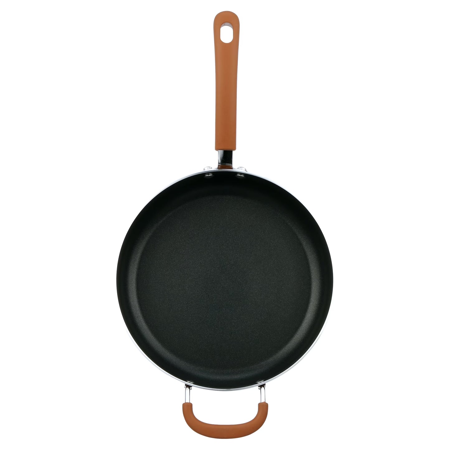 17 Piece Non-Stick Cookware Set, Pots & Pans with Foldable Knob, Space Saving, Stackable, Nylon Tools Set, Induction Base, Brown