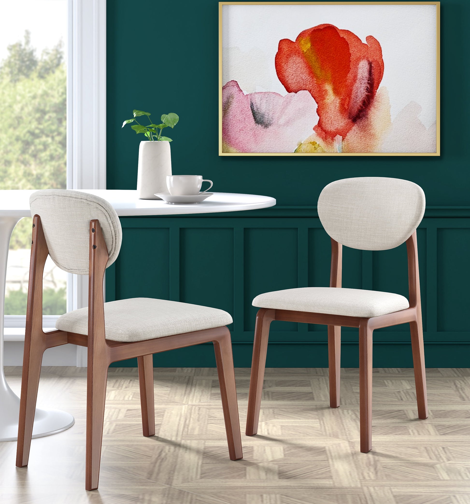 Coralie Dining Chair Set of 2 Buttercream