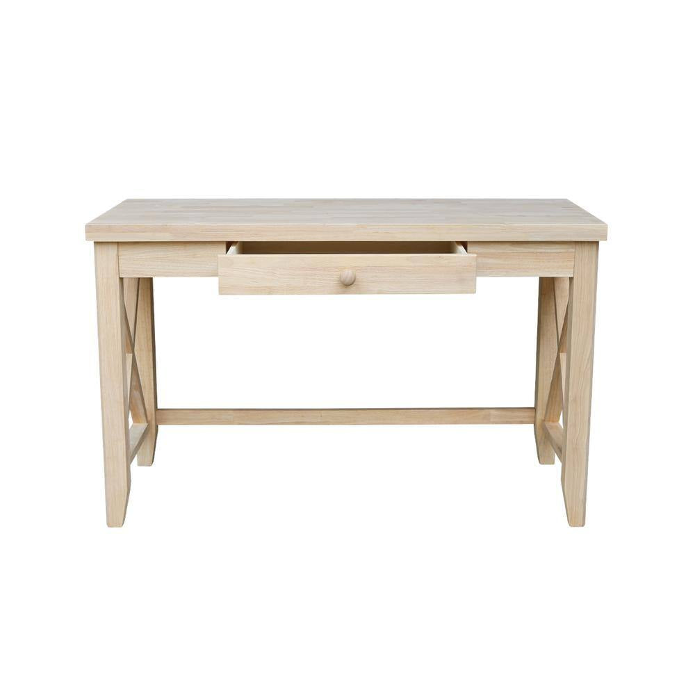 Unfinished Solid Wood 48 In. W Hampton Writing Desk