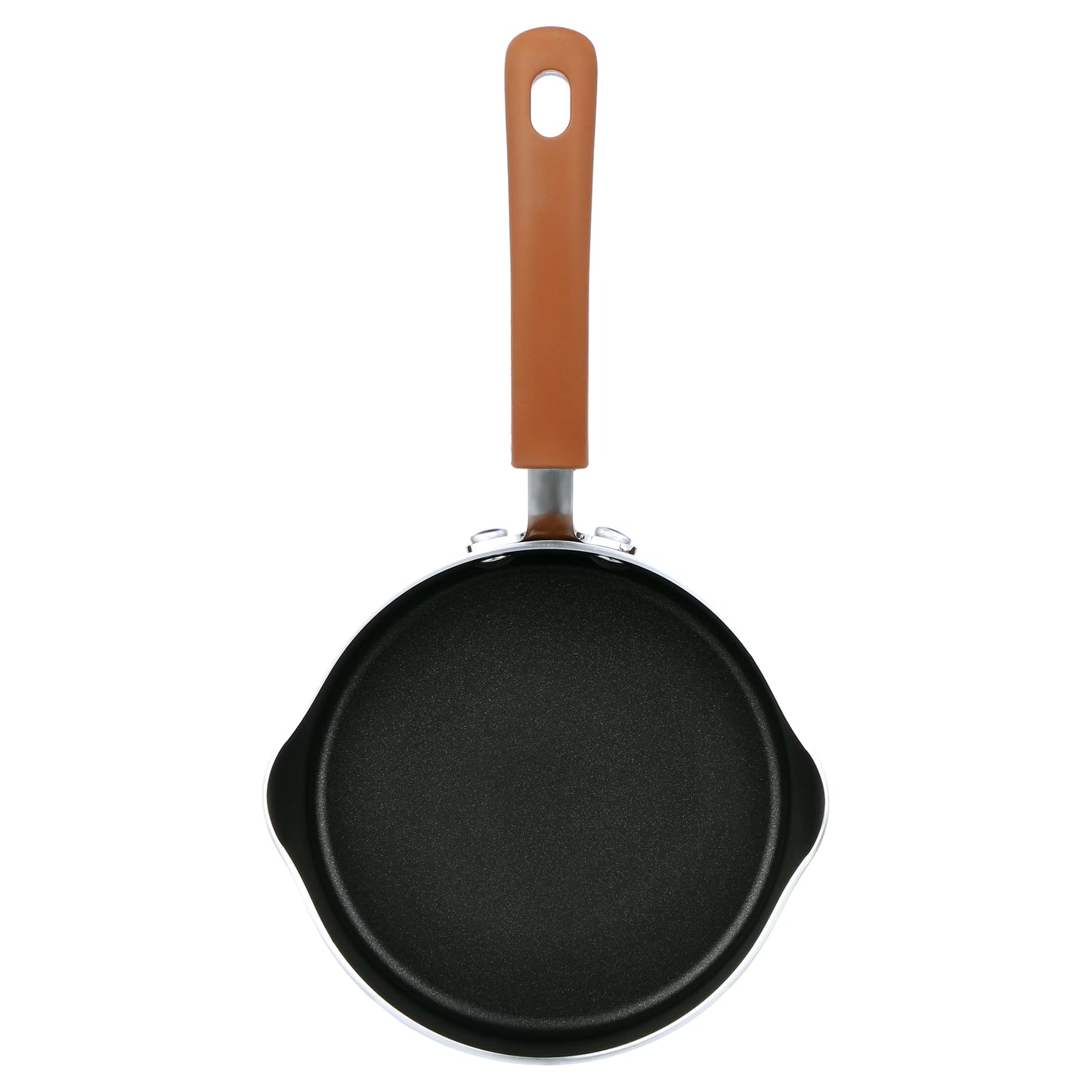 17 Piece Non-Stick Cookware Set, Pots & Pans with Foldable Knob, Space Saving, Stackable, Nylon Tools Set, Induction Base, Brown
