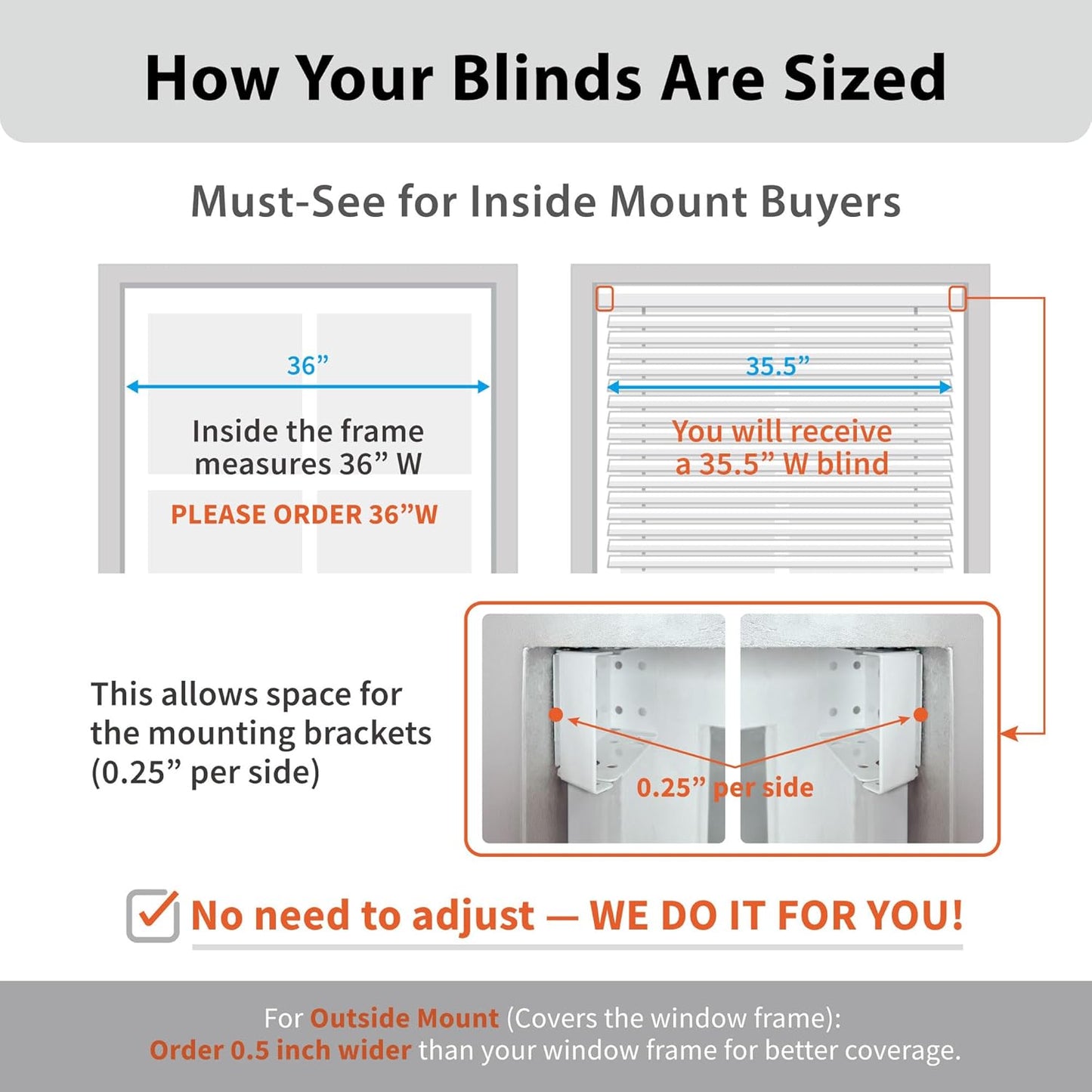 Cordless 2" Faux Wood Blind, 35" W X 48" H, Dark Oak