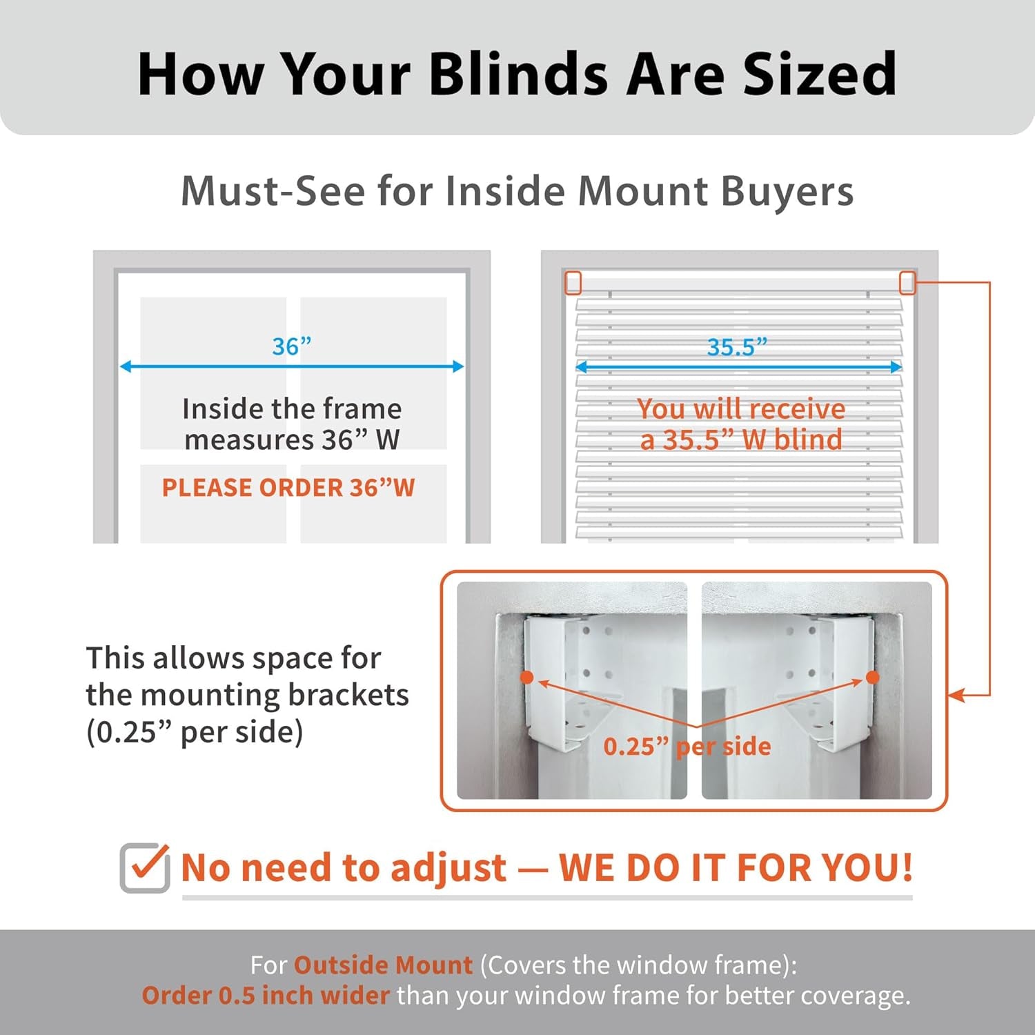 Cordless 2" Faux Wood Blind, 35" W X 48" H, Dark Oak
