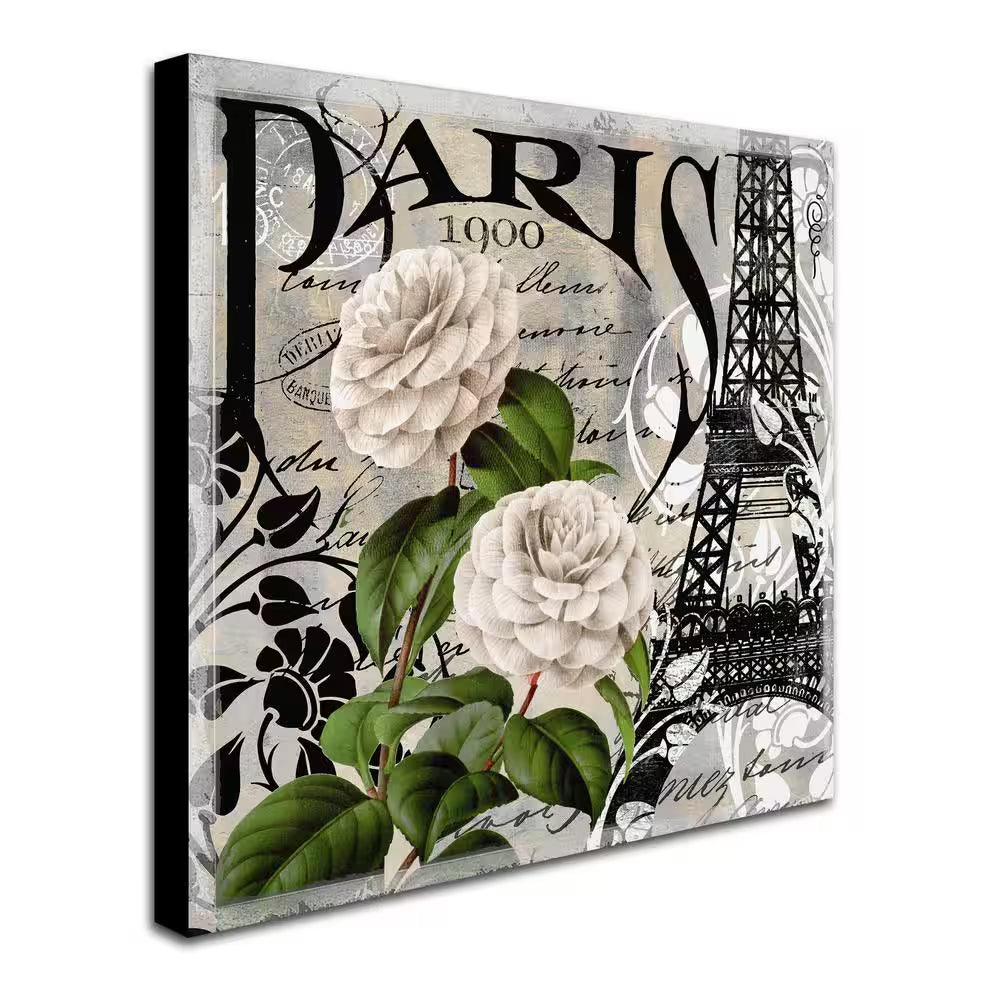 14 In. X 14 In. "Paris Blanc II" by Color Bakery Printed Canvas Wall Art